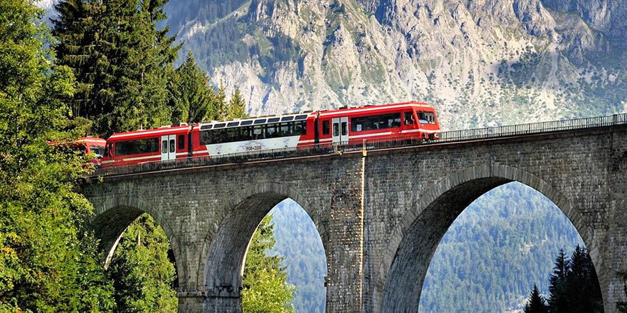 Riding the Mont Blanc Express to France